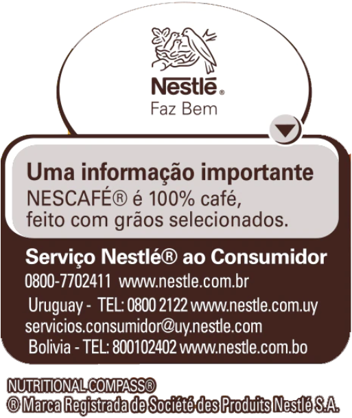 Informações Nutricionais do Nescafé Soluvel Original