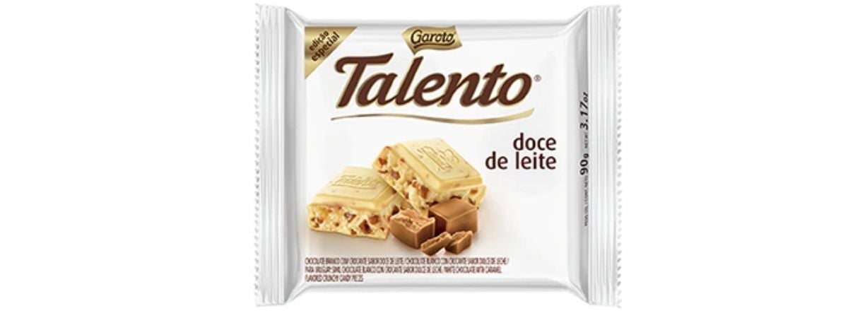 Chocolate TALENTO chocolate branco com doce de leite 90g