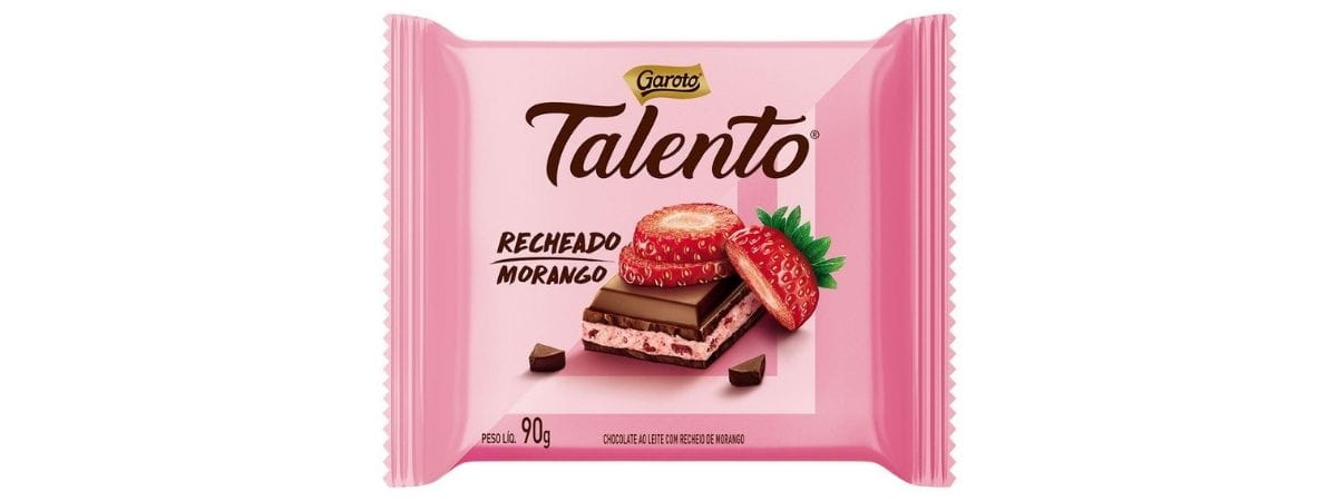Talento Tab Rech Morango 90g