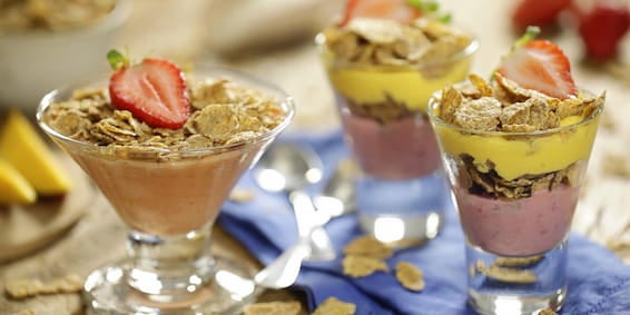 Sobremesas refrescantes: Frozen de Frutas com Nesfit Cereal Sem Adição de Açúcares