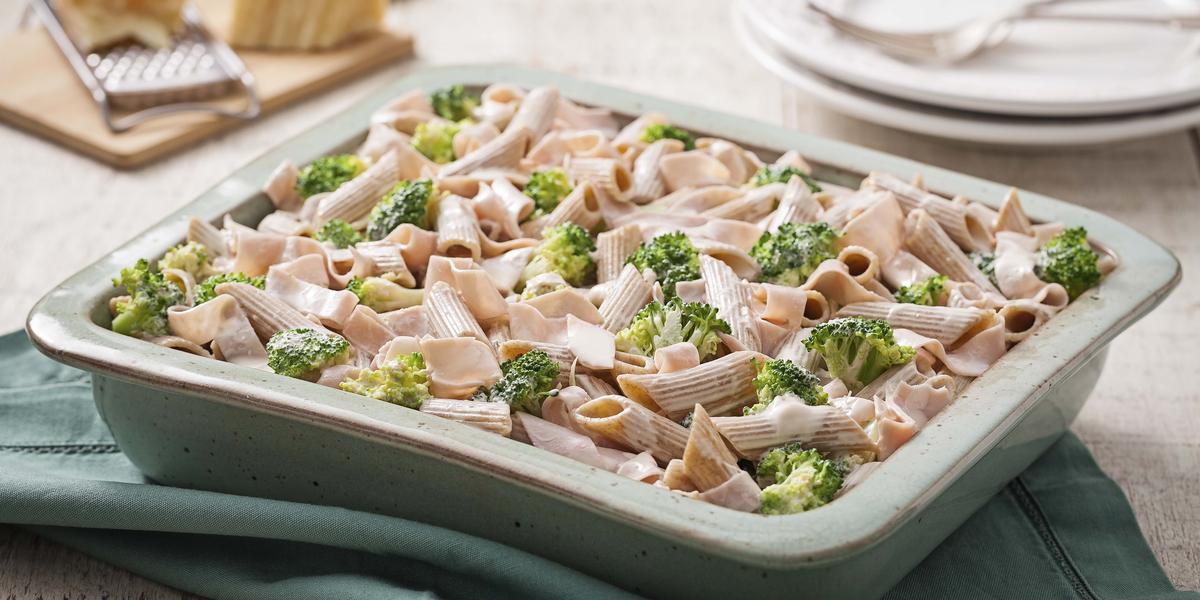 Receitas com Brócolis: Penne Integral com Brócolis ao Creme