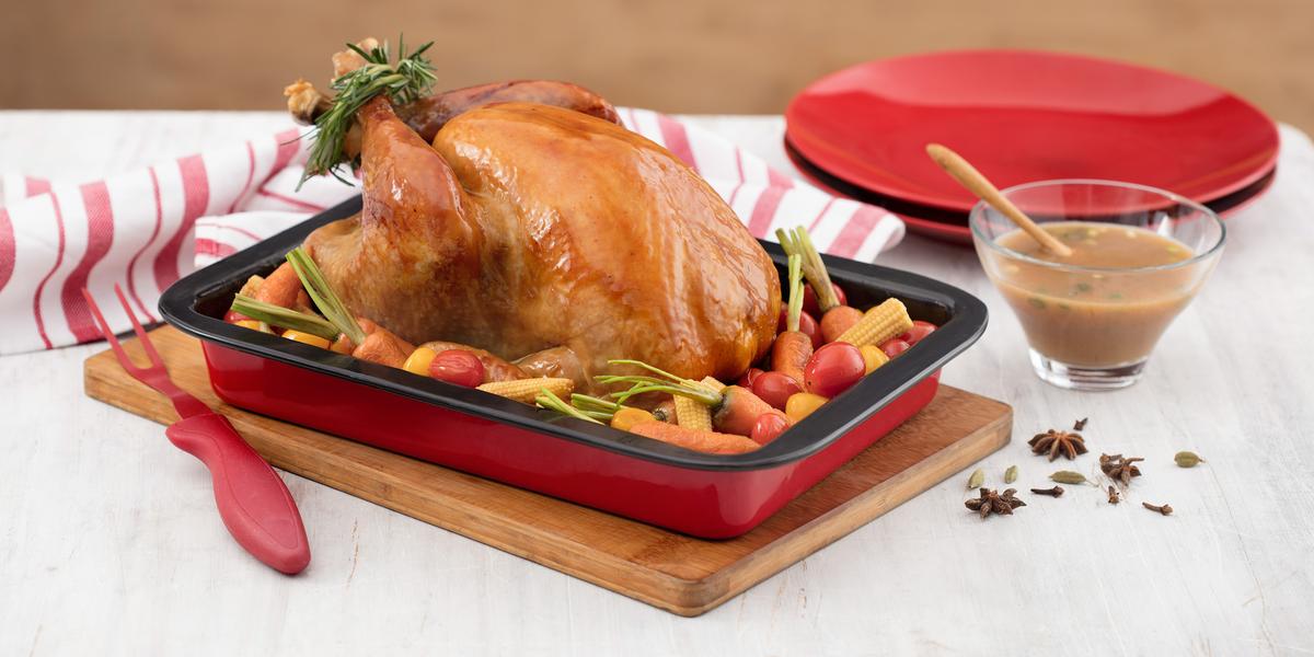 Comidas de Natal: Peru com Mel e Especiarias