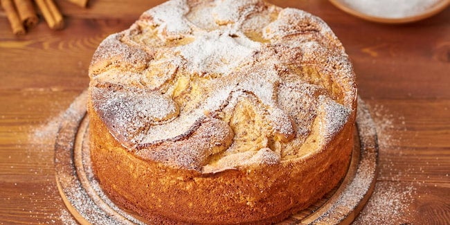 Receitas com maçã: Bolo de Maçã Cremoso