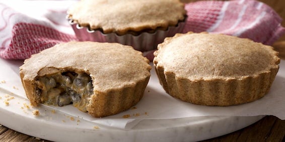 Torta Integral com Strogonoff de Cogumelos