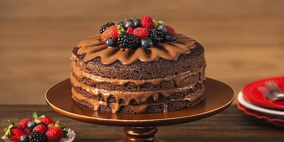 Naked Cake com Ganache de Cacau