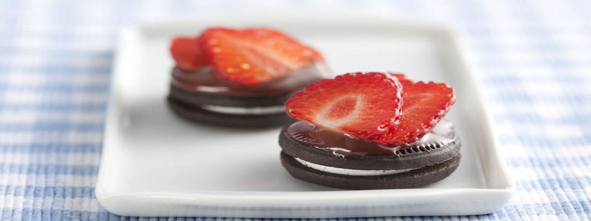 Capa Mini Tortas de Negresco, Chocolate e Morango