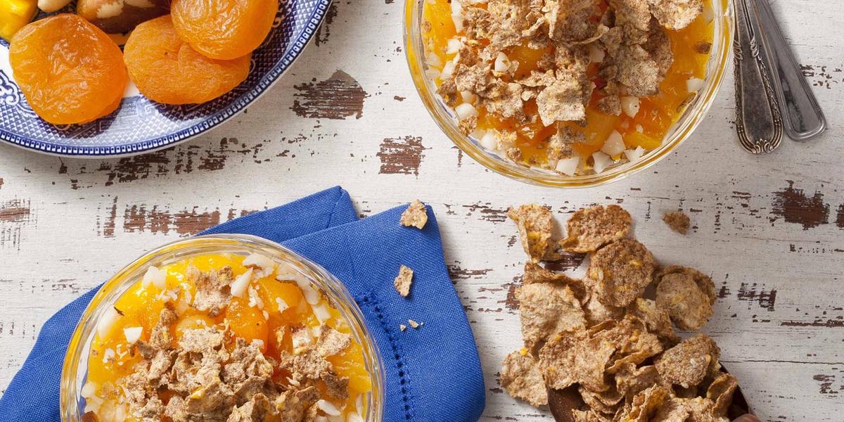 Receitas com manga: Creminho de Manga e Damasco