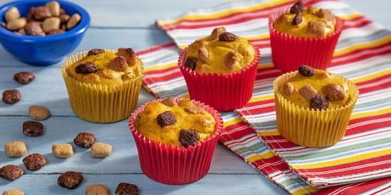 Muffin de Cenoura e Passatempo Cereal