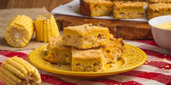 Torta de Milho Verde e Frango