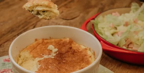 Suflê de Legumes na Airfryer