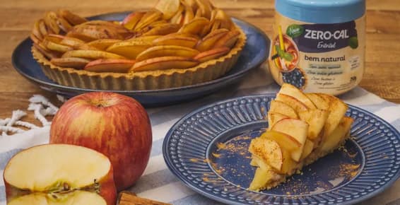 Torta de Maçã e Aveia com Zero-Cal