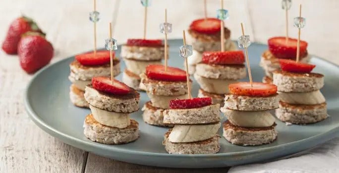 Panqueca de banana e coco, sem açúcar e sem glúten