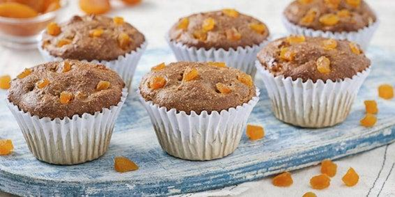 Chá de Gengibre: Muffin Integral de Damasco e Gengibre, Picture