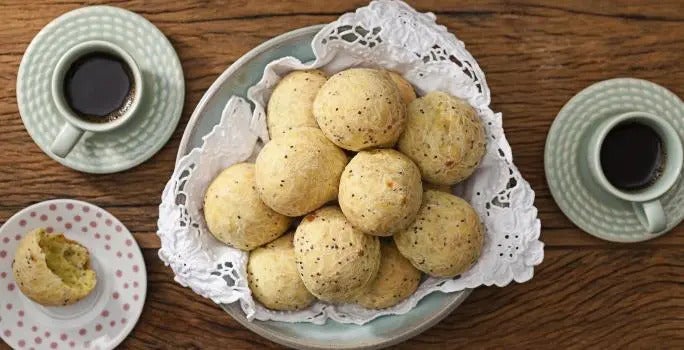 Pão de queijo sem ovo