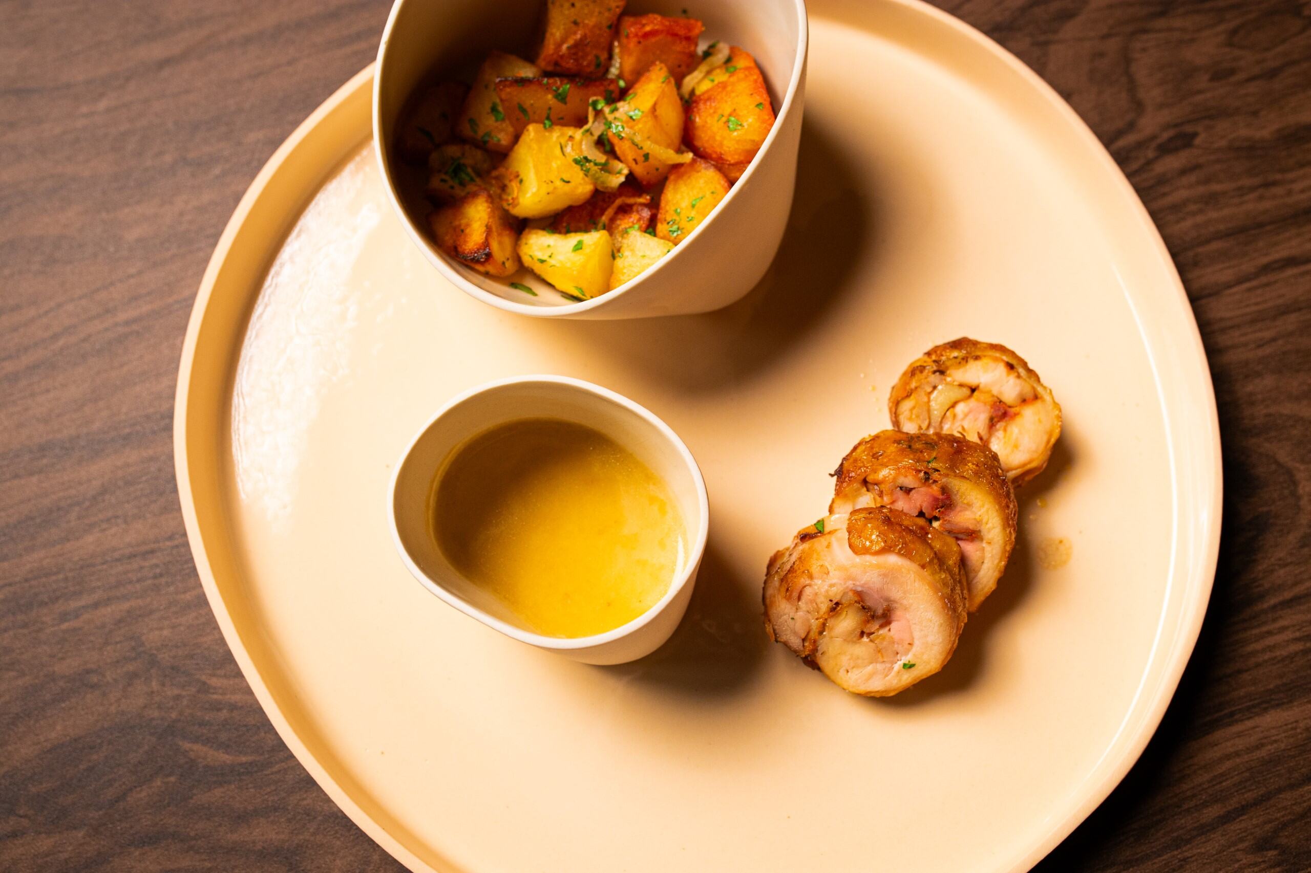 Receita de Balotine de Frango com Batatas Lyonese