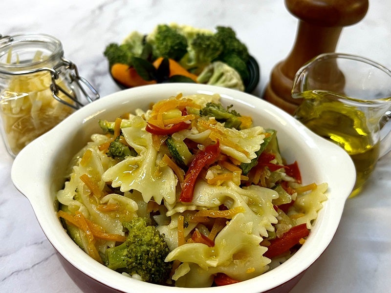 Farfalle com Legumes