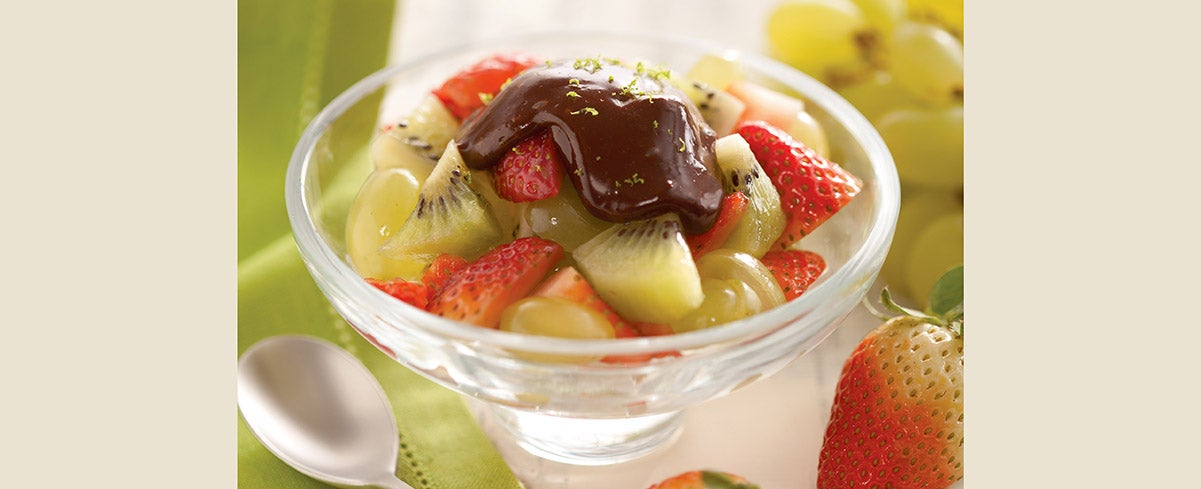 Taça de Frutas com Ganache Refrescante