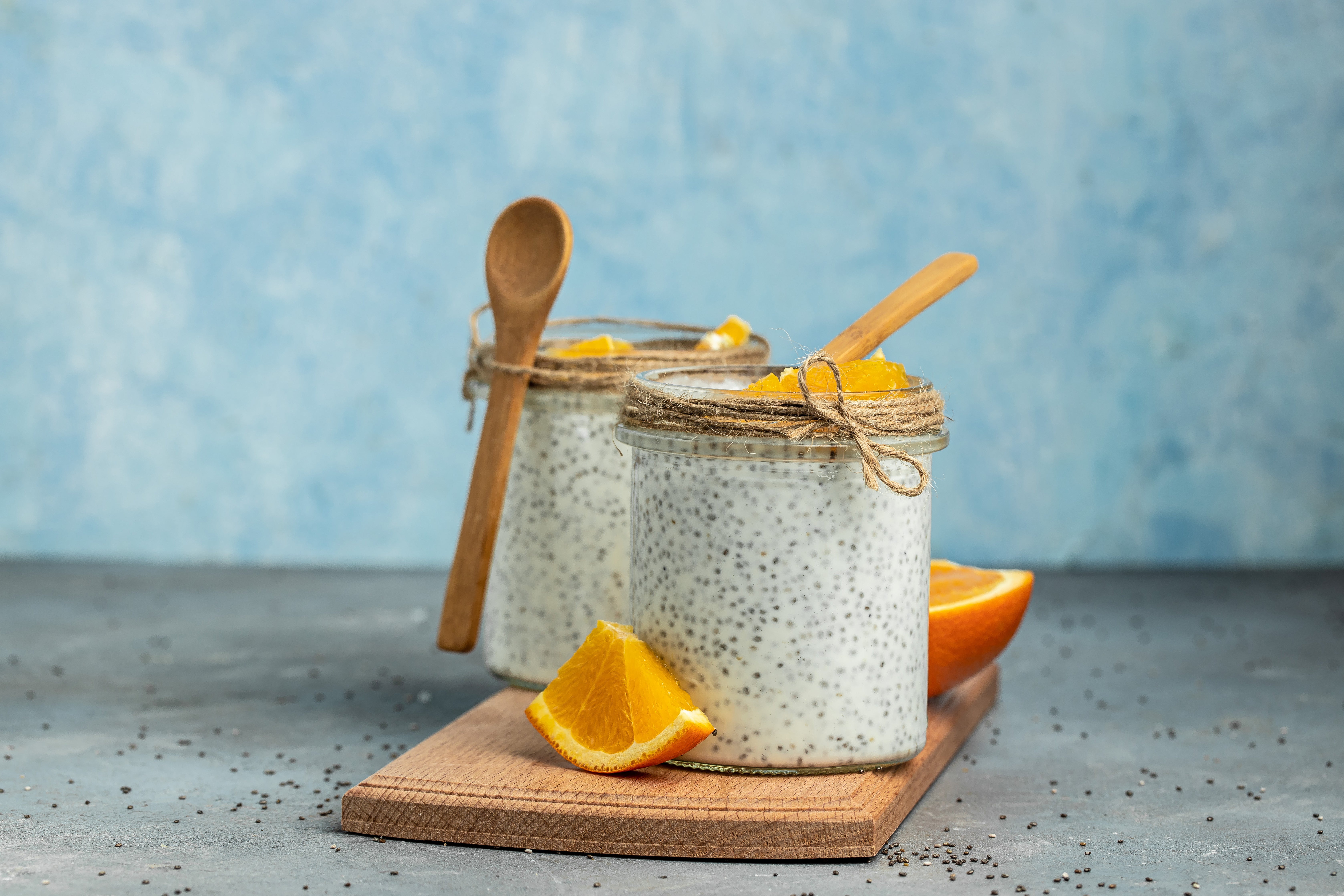 Receita de Overnight Chia com Laranja e Coco