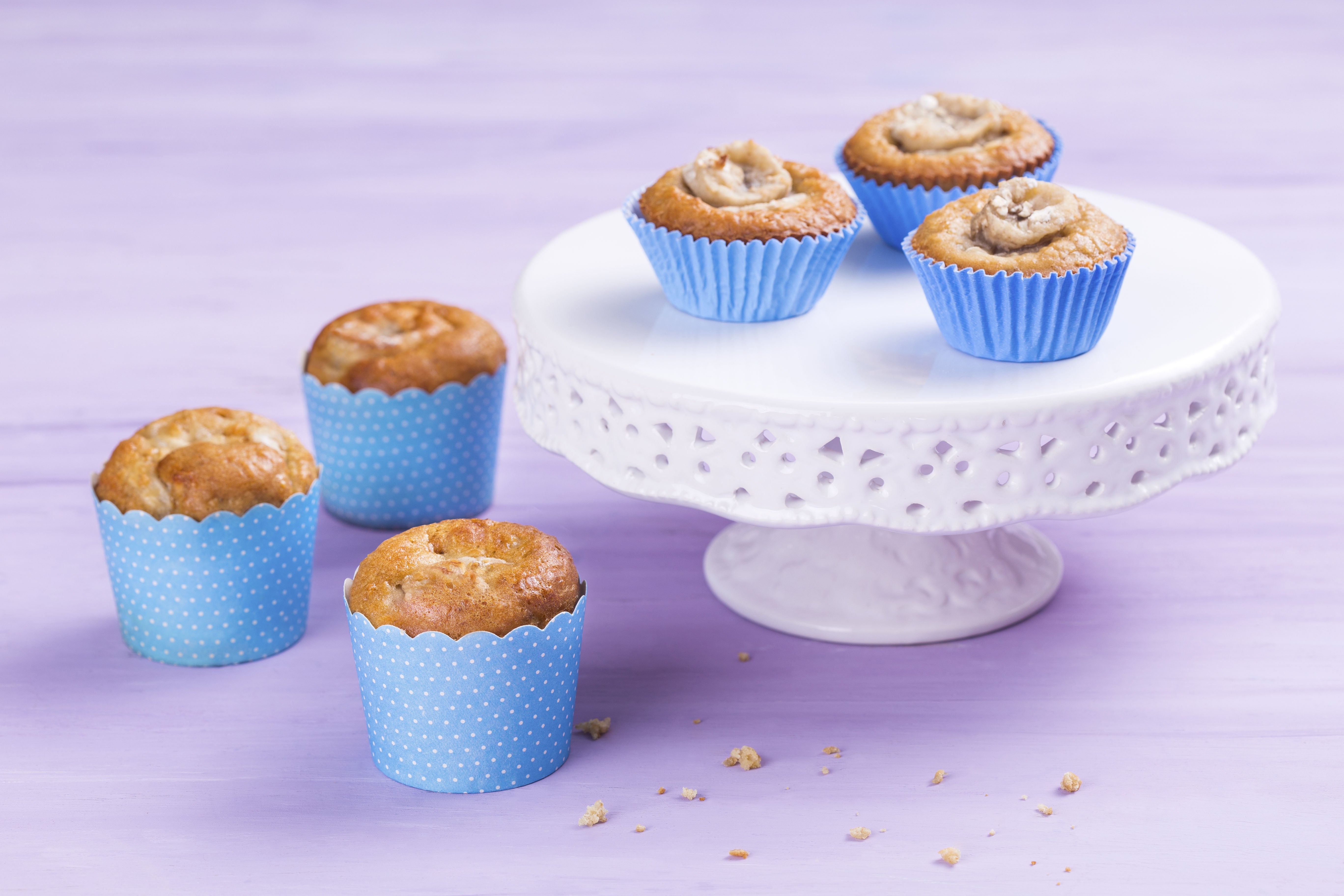 Cupcake de Banana com Aveia