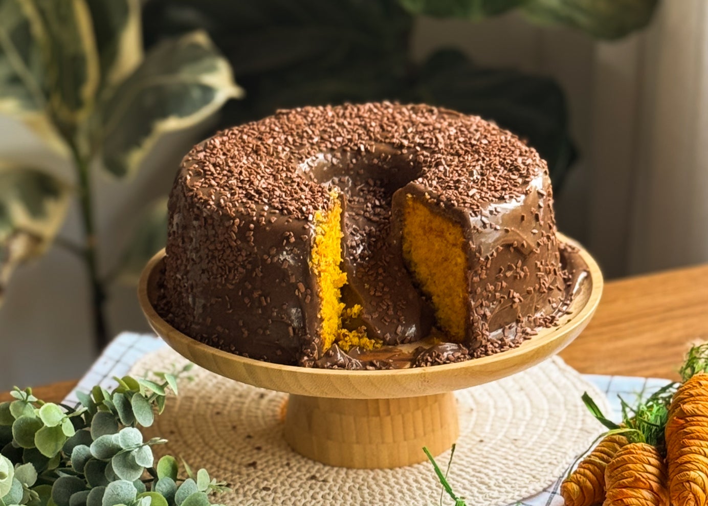 Receita de Bolo Vulcão de Cenoura