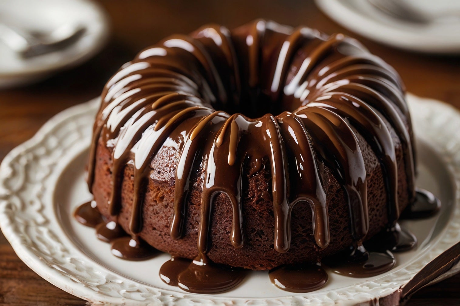Receita de Bolo de Chocolate Natalino com Cobertura de Chocolate em Pó