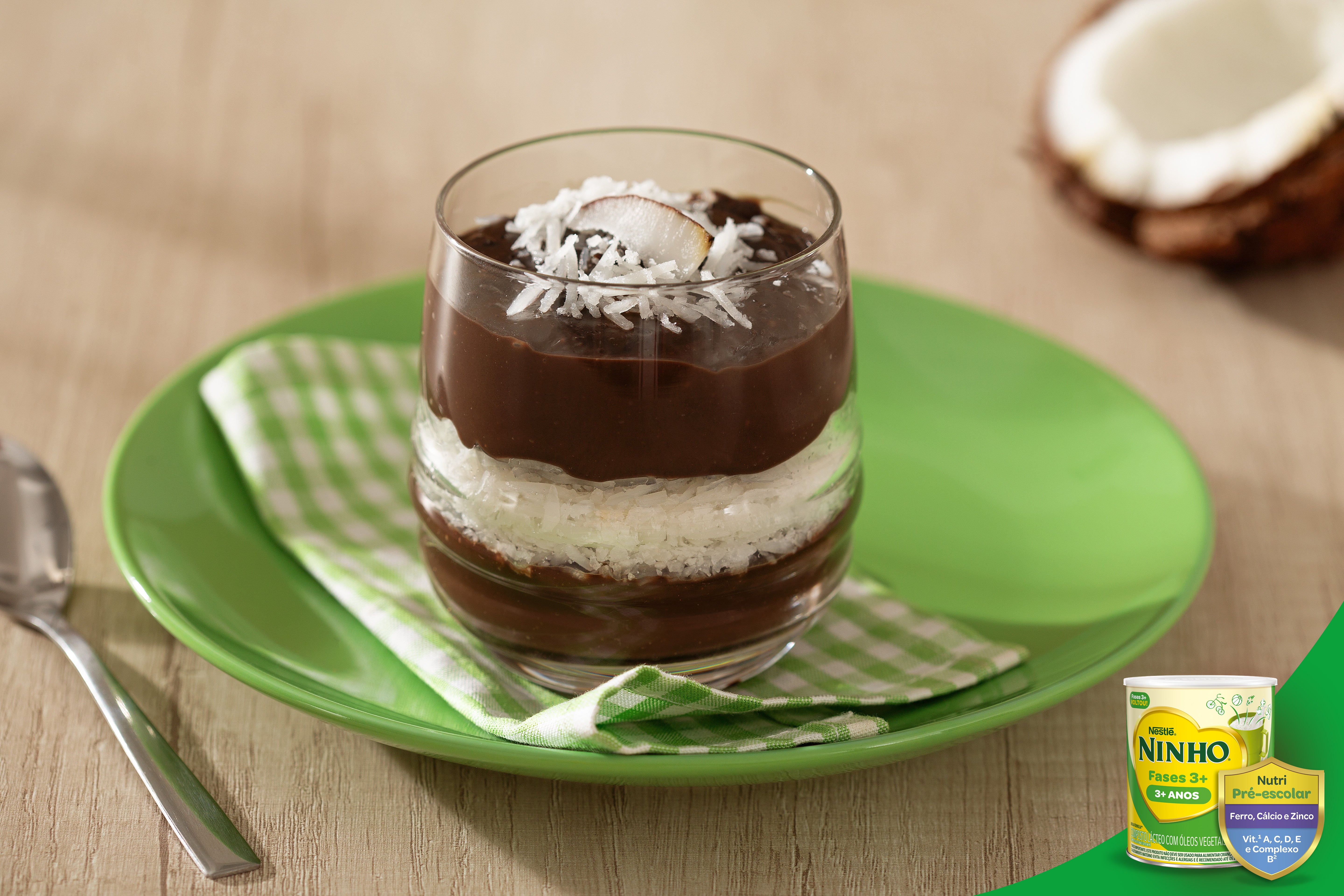 Receita de Tacinha Prestígio com Ninho Fases 3+