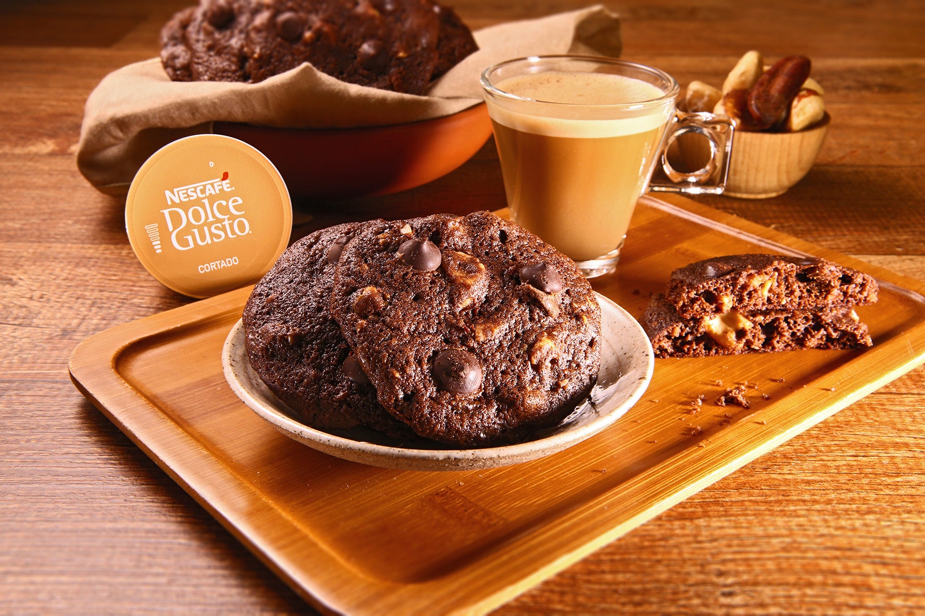 Cookie de Café e Chocolate