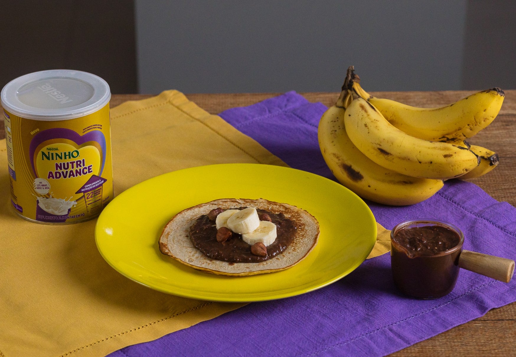 Panqueca de Banana com NINHO Nutri Advance