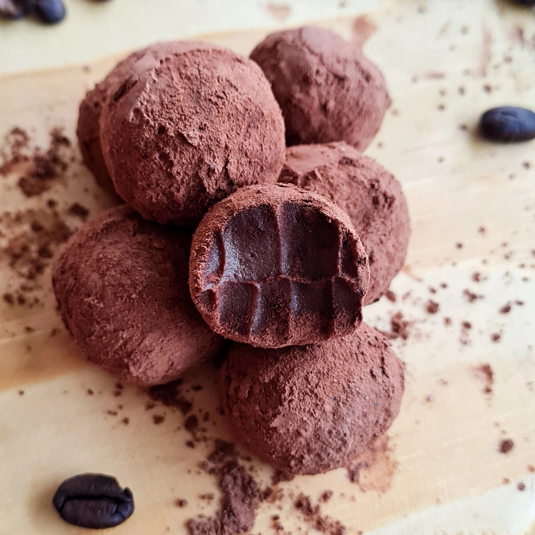 Receita de Trufa de Cacau e Café da Dani