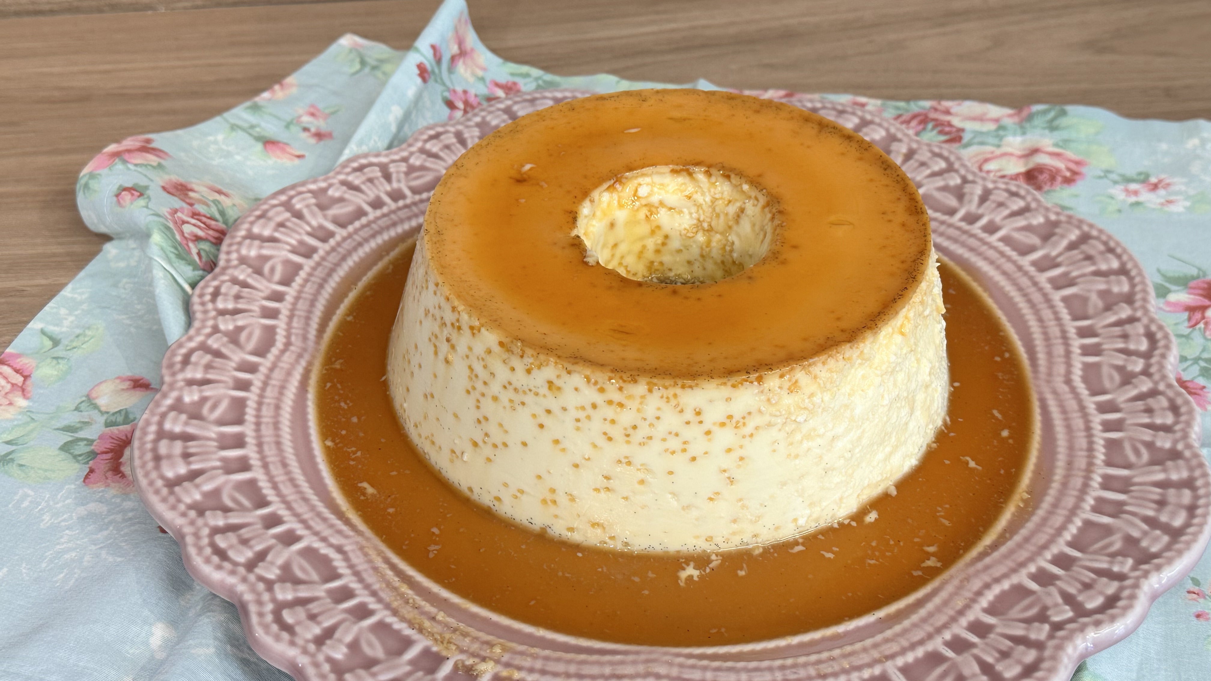 Receita de Pudim de Leite Moça com Baunilha