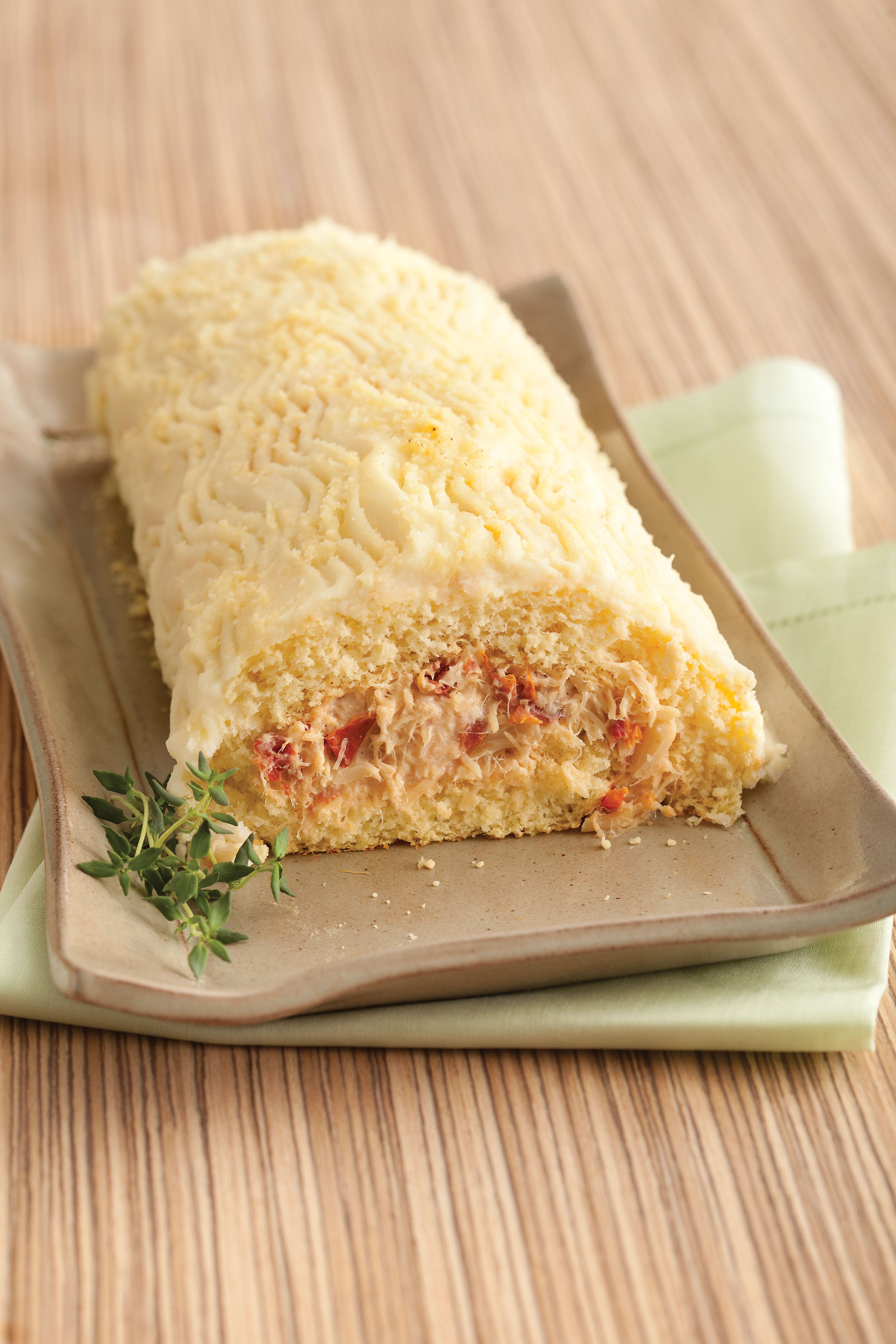 Rocambole de Bacalhau