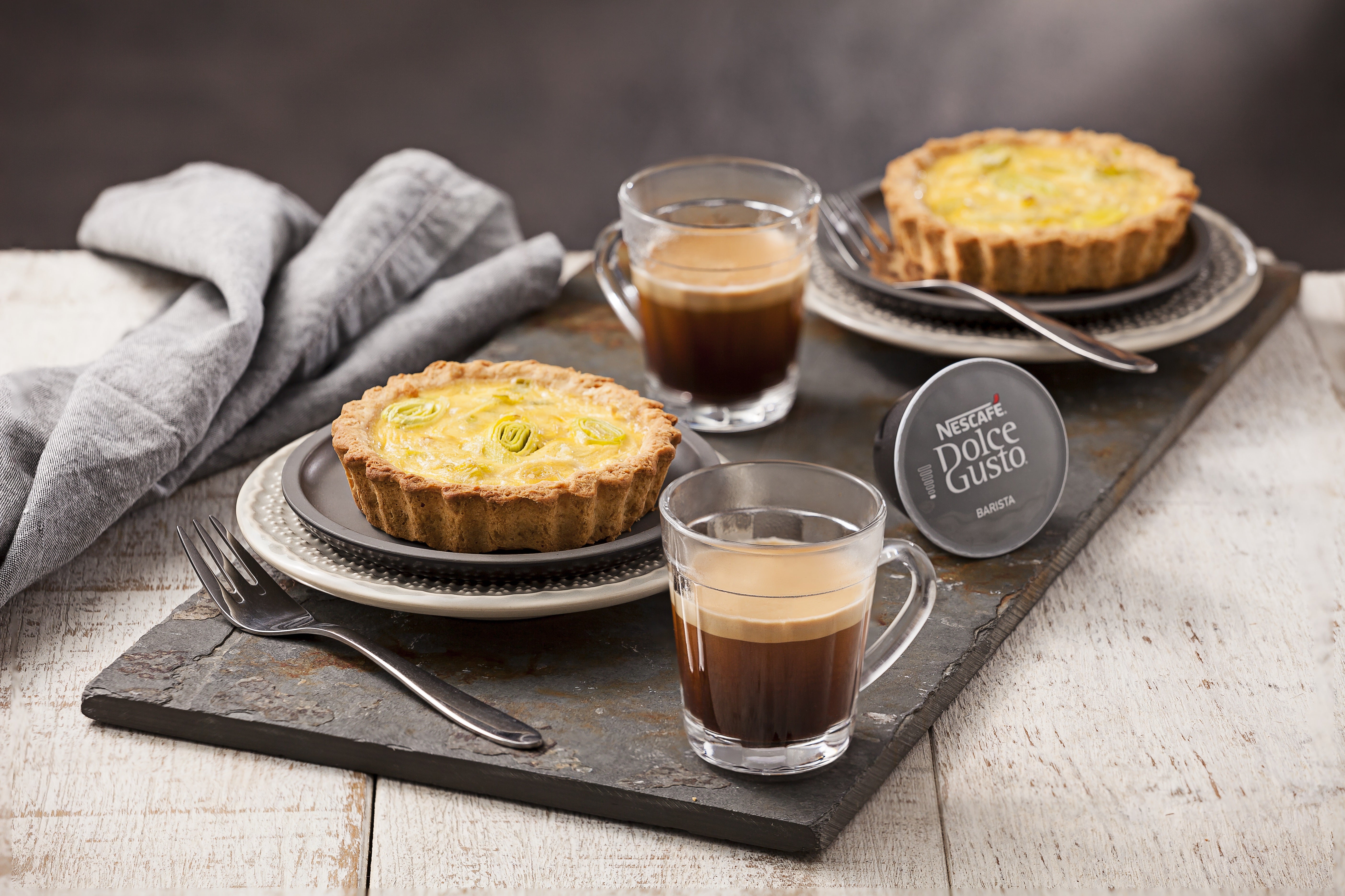 Quiche de Alho-poró com Barista