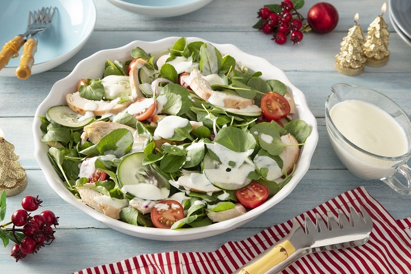 Receita de Salada de Chester com Molho de Iogurte