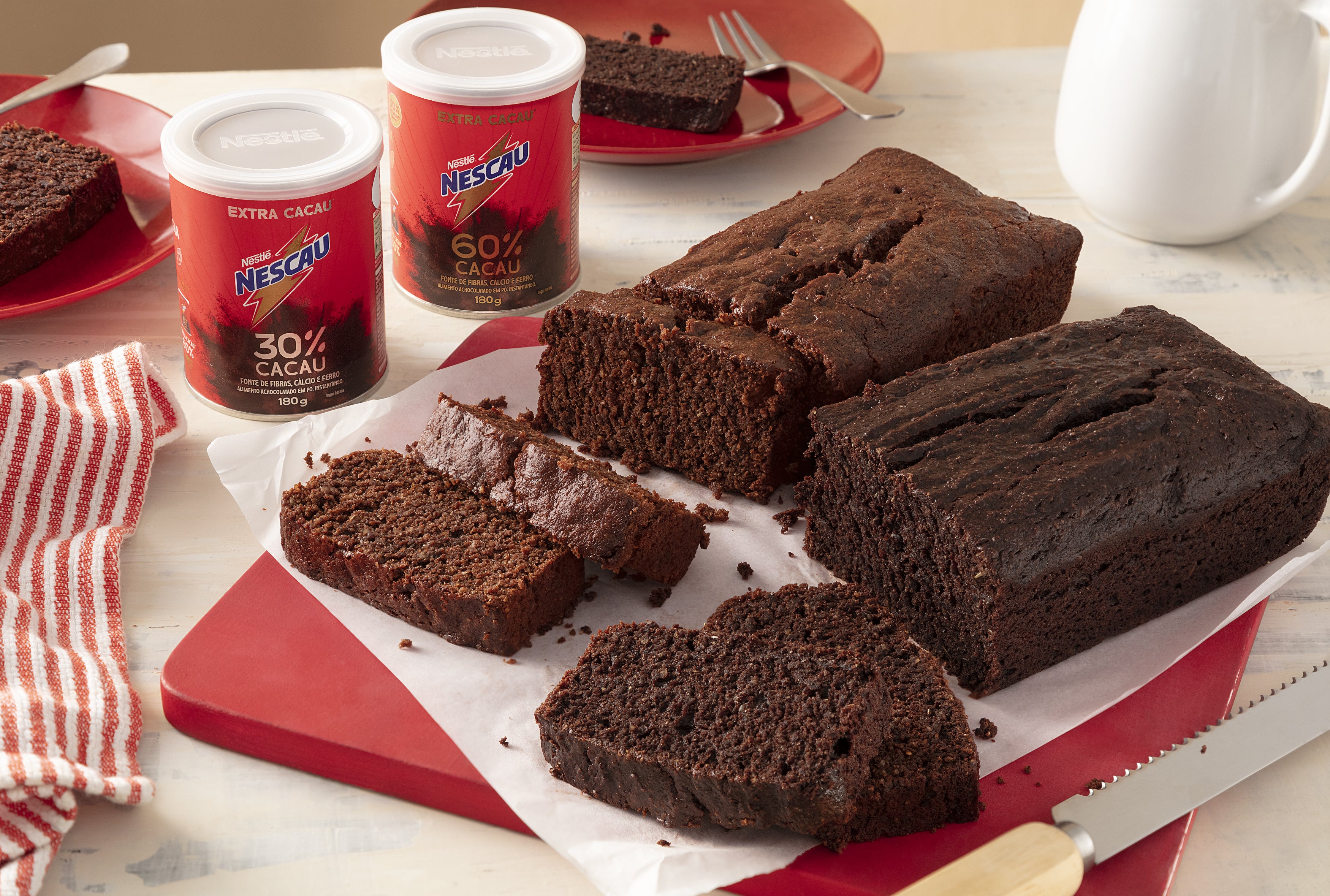Bolo de Banana feito com NESCAU® Extra Cacau