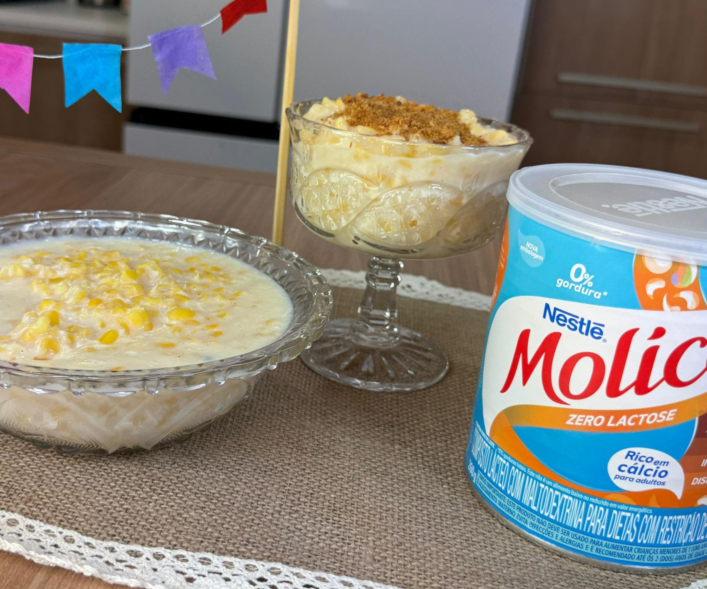 Receita de Canjica com Molico