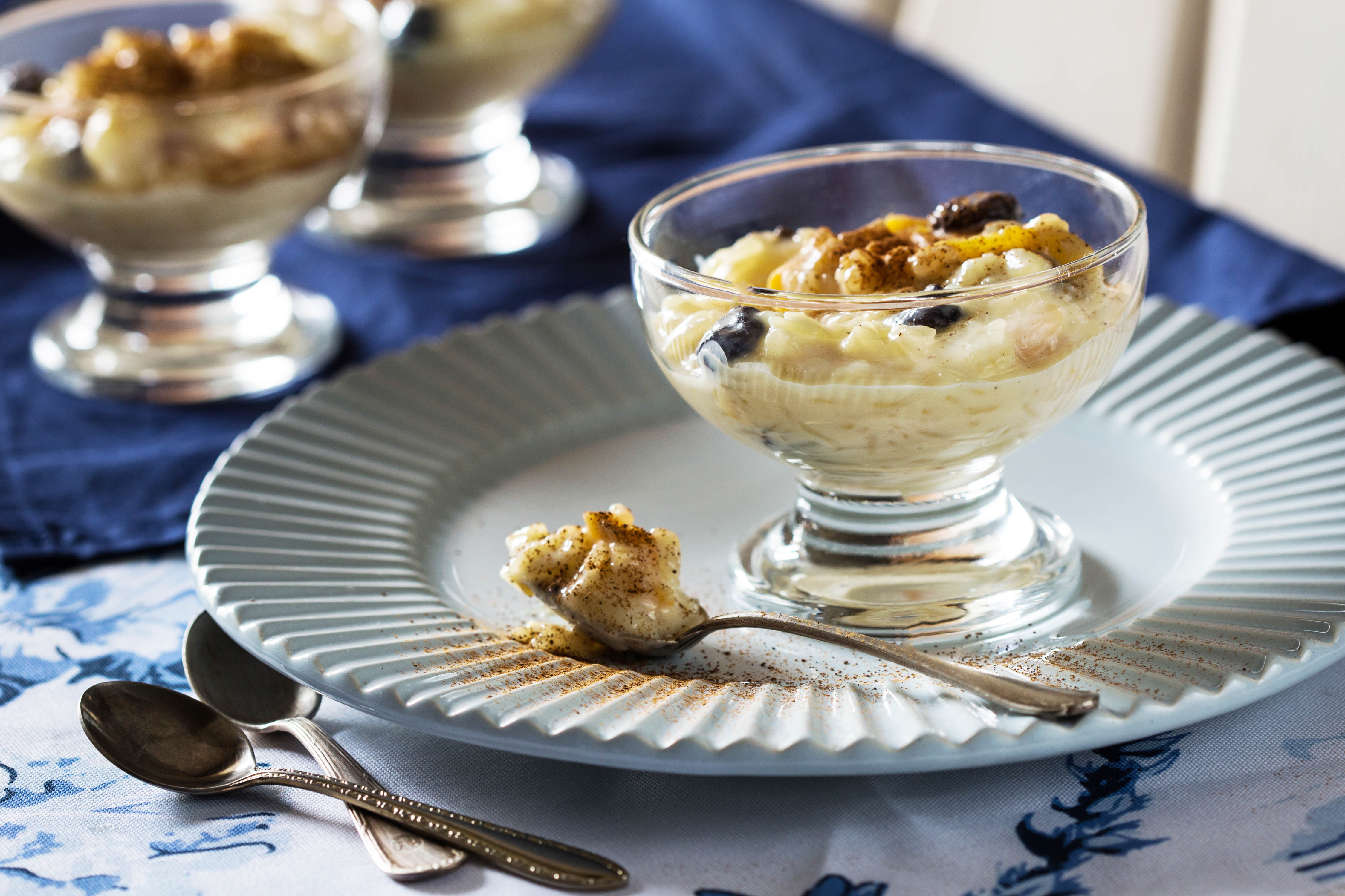 Arroz Doce com Frutas de Micro-ondas