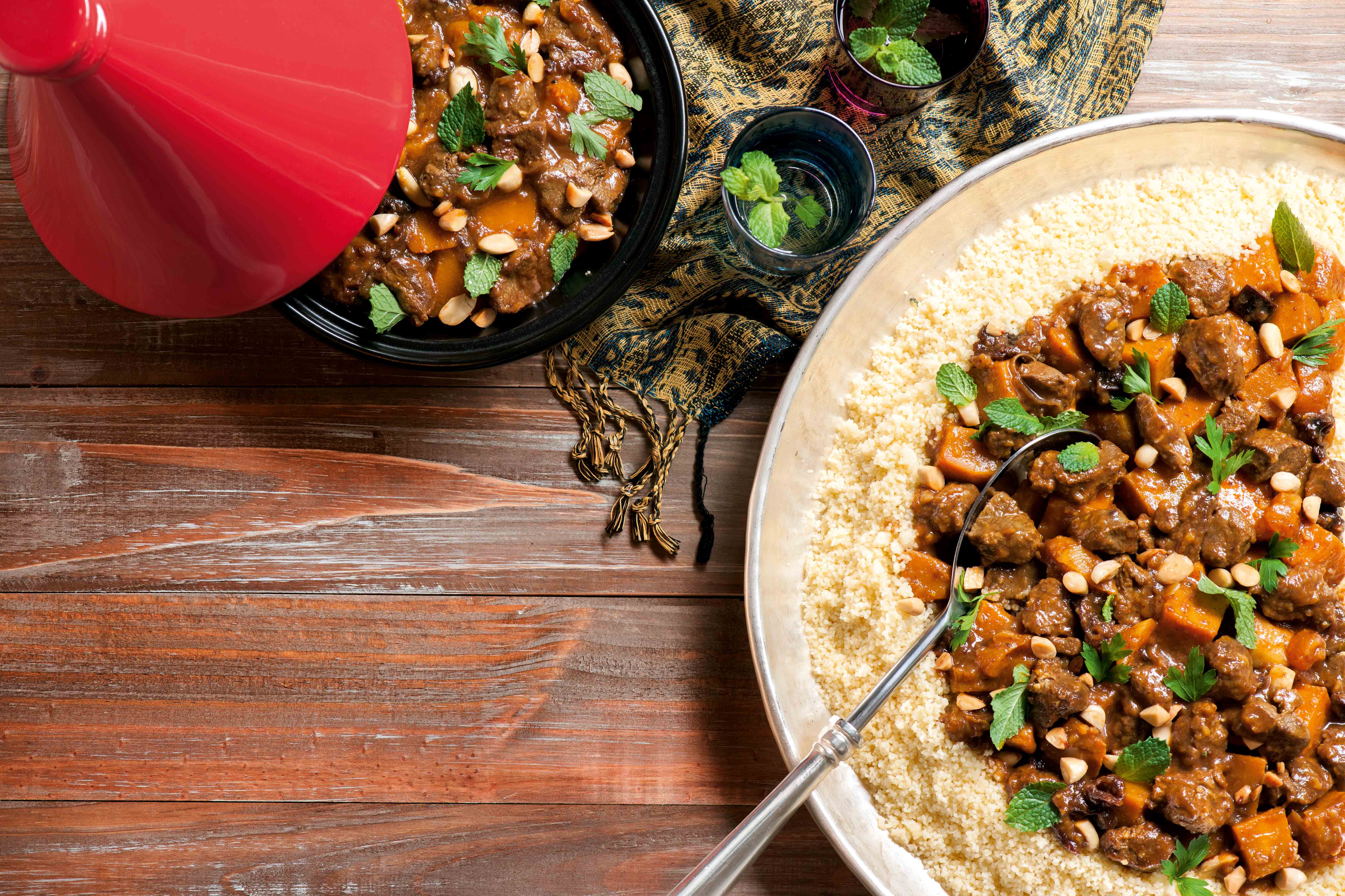 Tajine de Cordeiro com Cuscuz