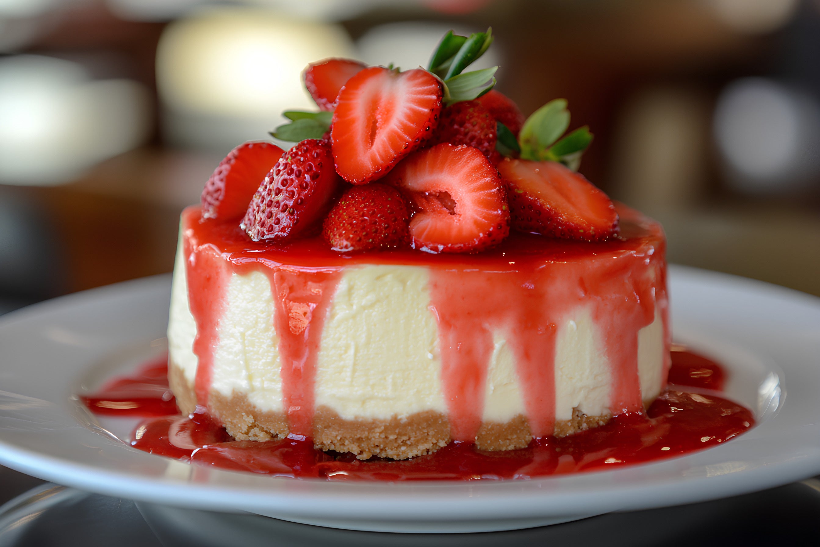 Receita de Torta Surpresa de Ricota e Geleia de Morango