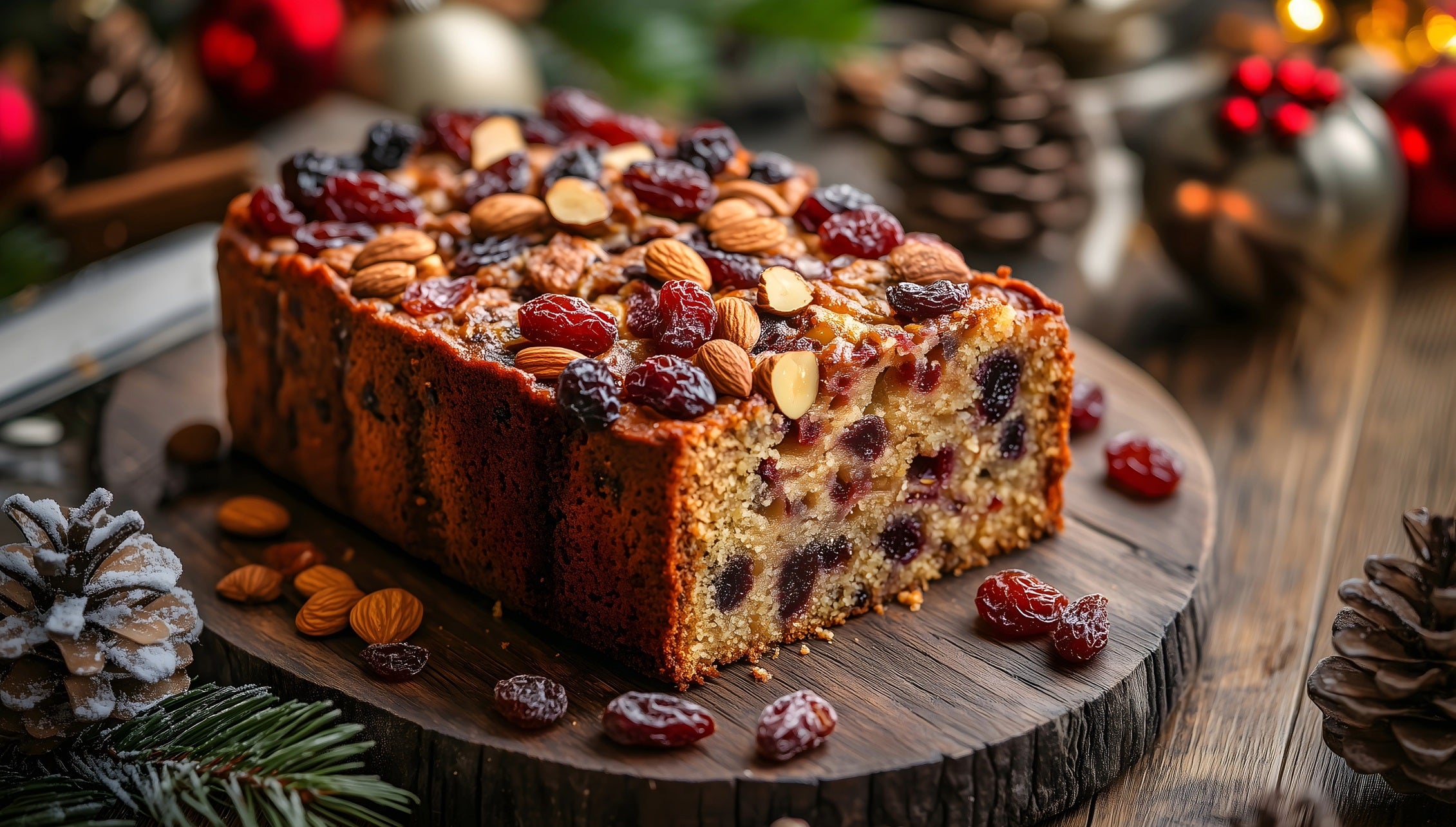 Receita de Bolo de Natal com Frutas Secas e Nozes