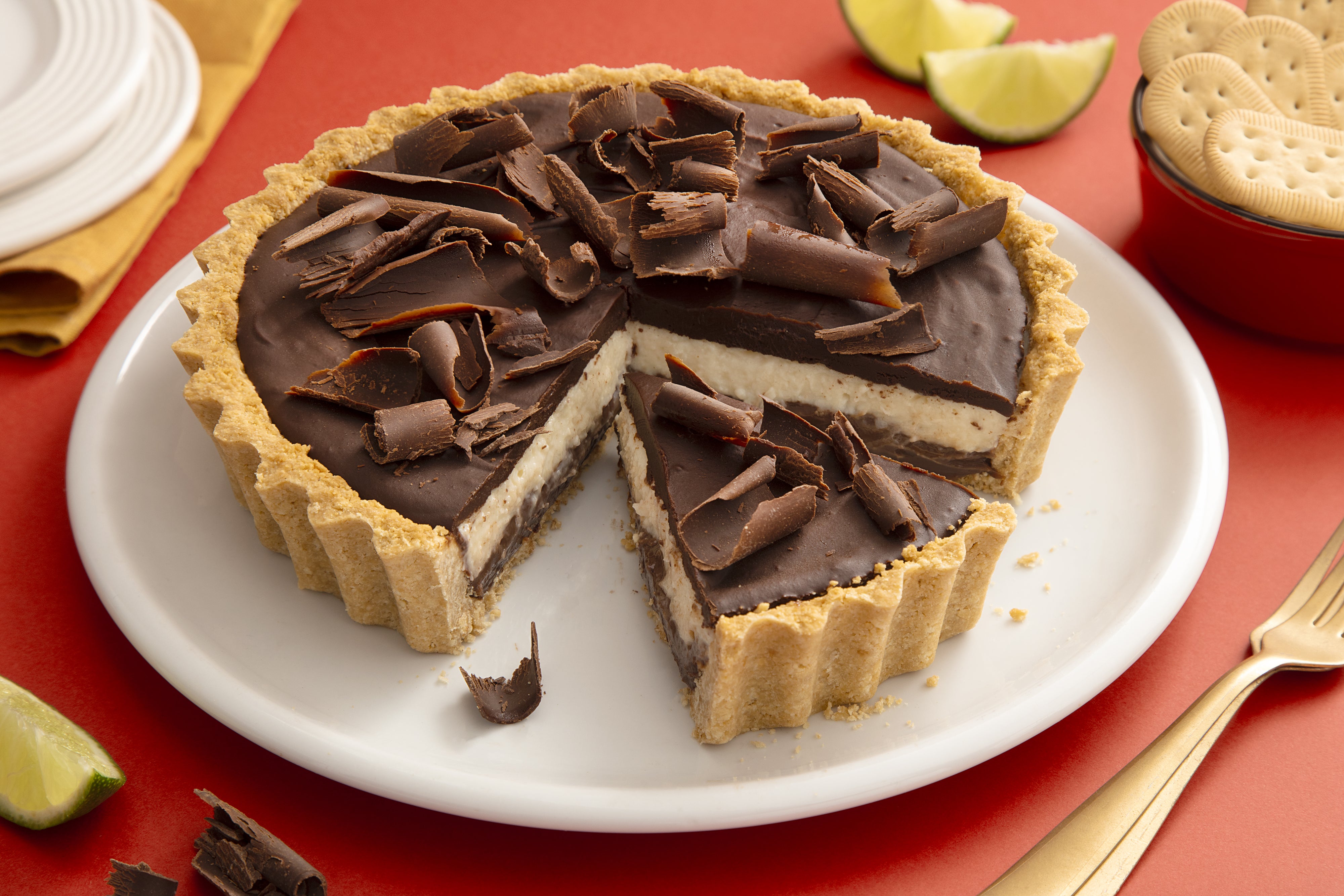 Receita de Torta de Chocolate com Limão