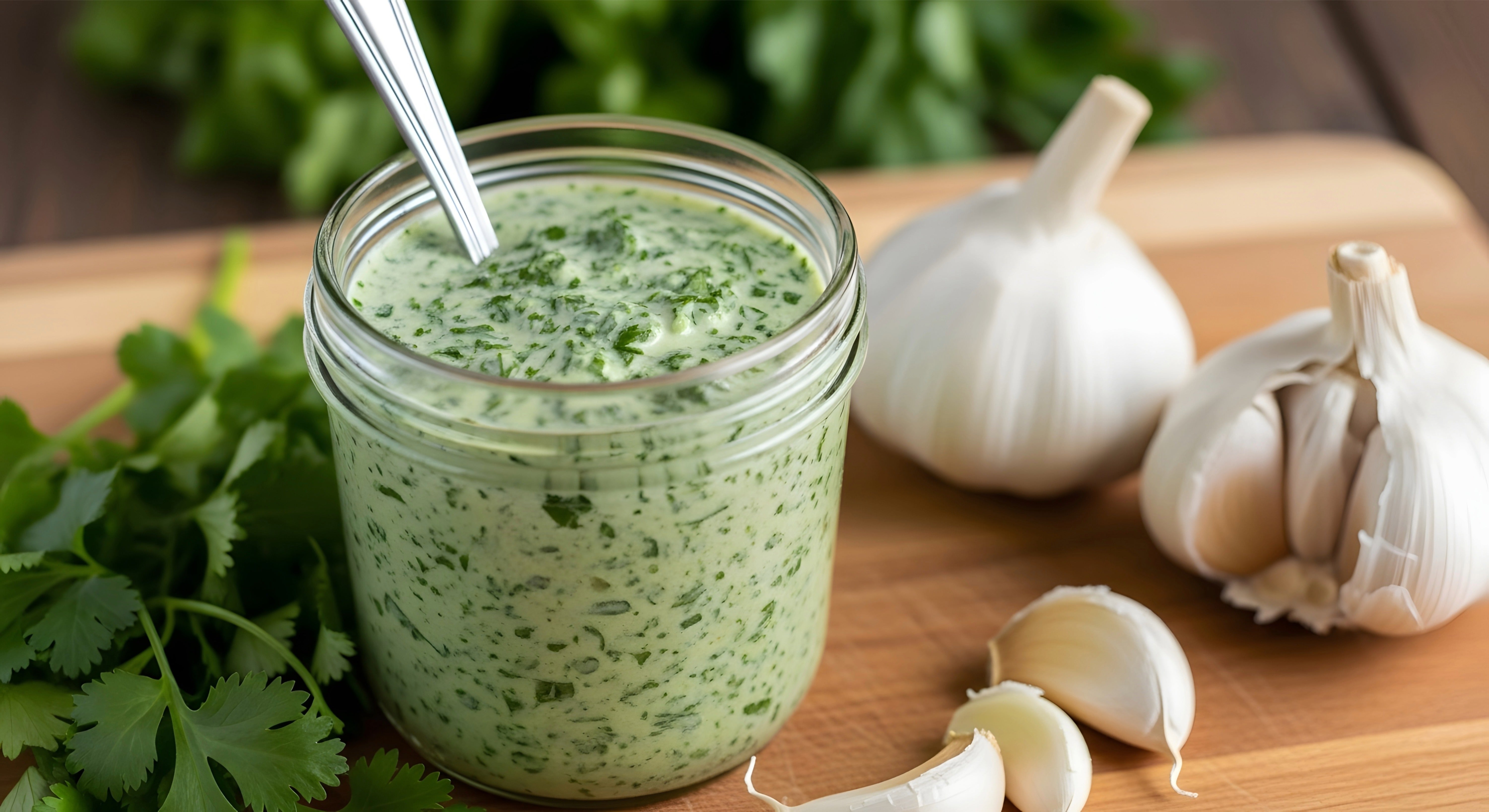 Receita de Maionese de Alho Verde Caseira