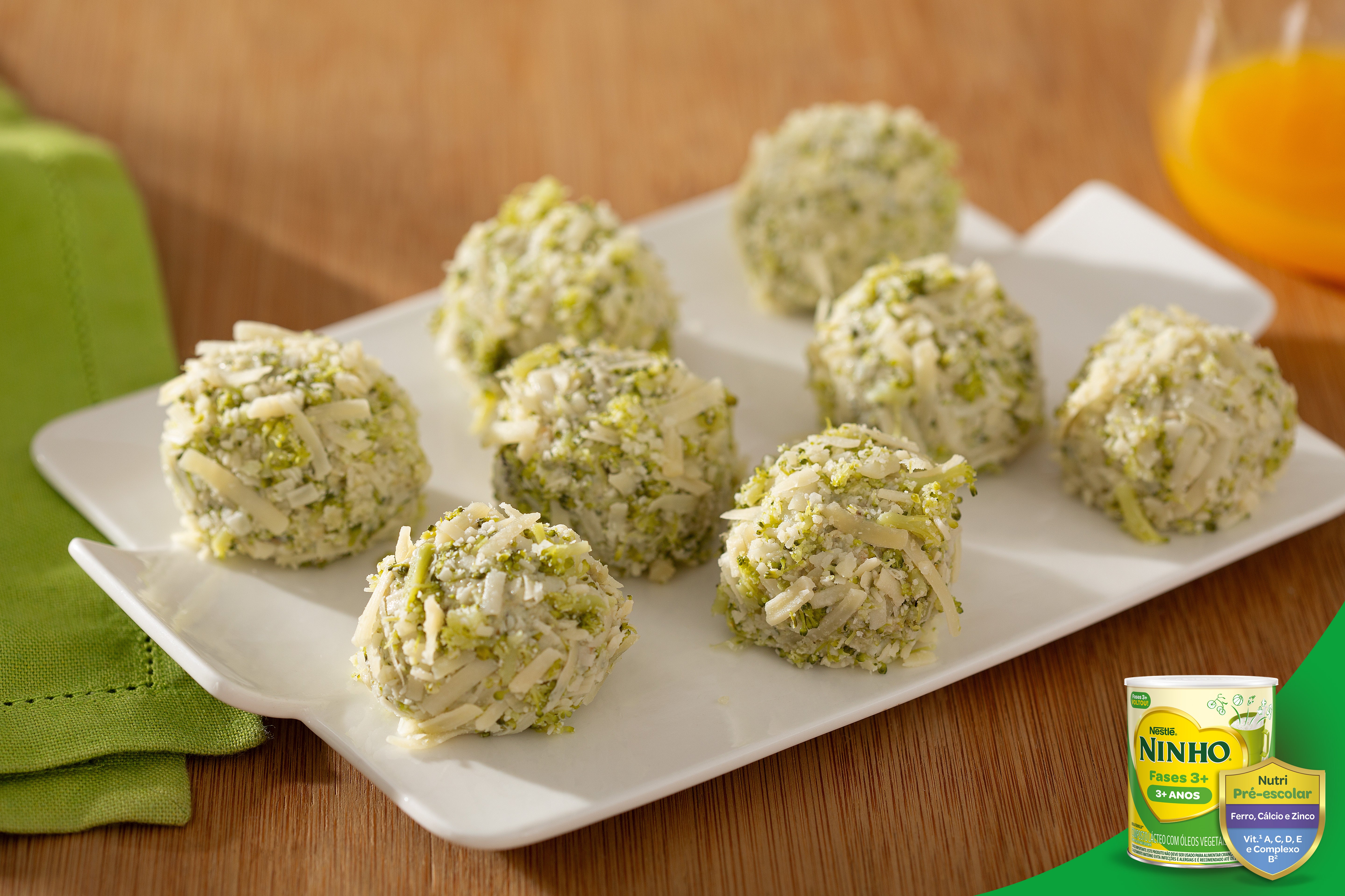 Receita de Snack de Brócolis e Queijo com Ninho Fases 3+