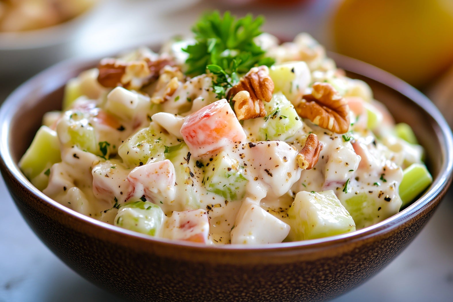 Receita de Salada Natalina com Nozes