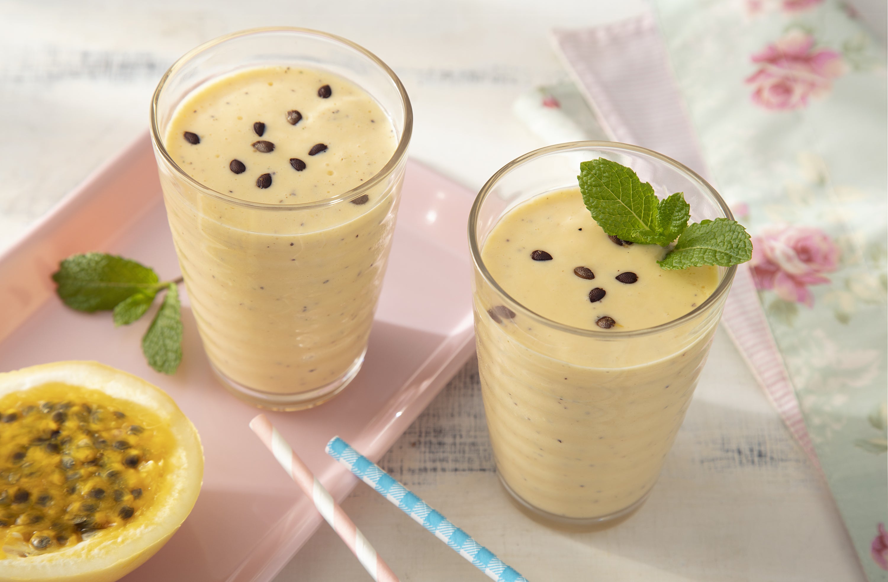 Suco Cremoso de Maracujá e Leite Moça