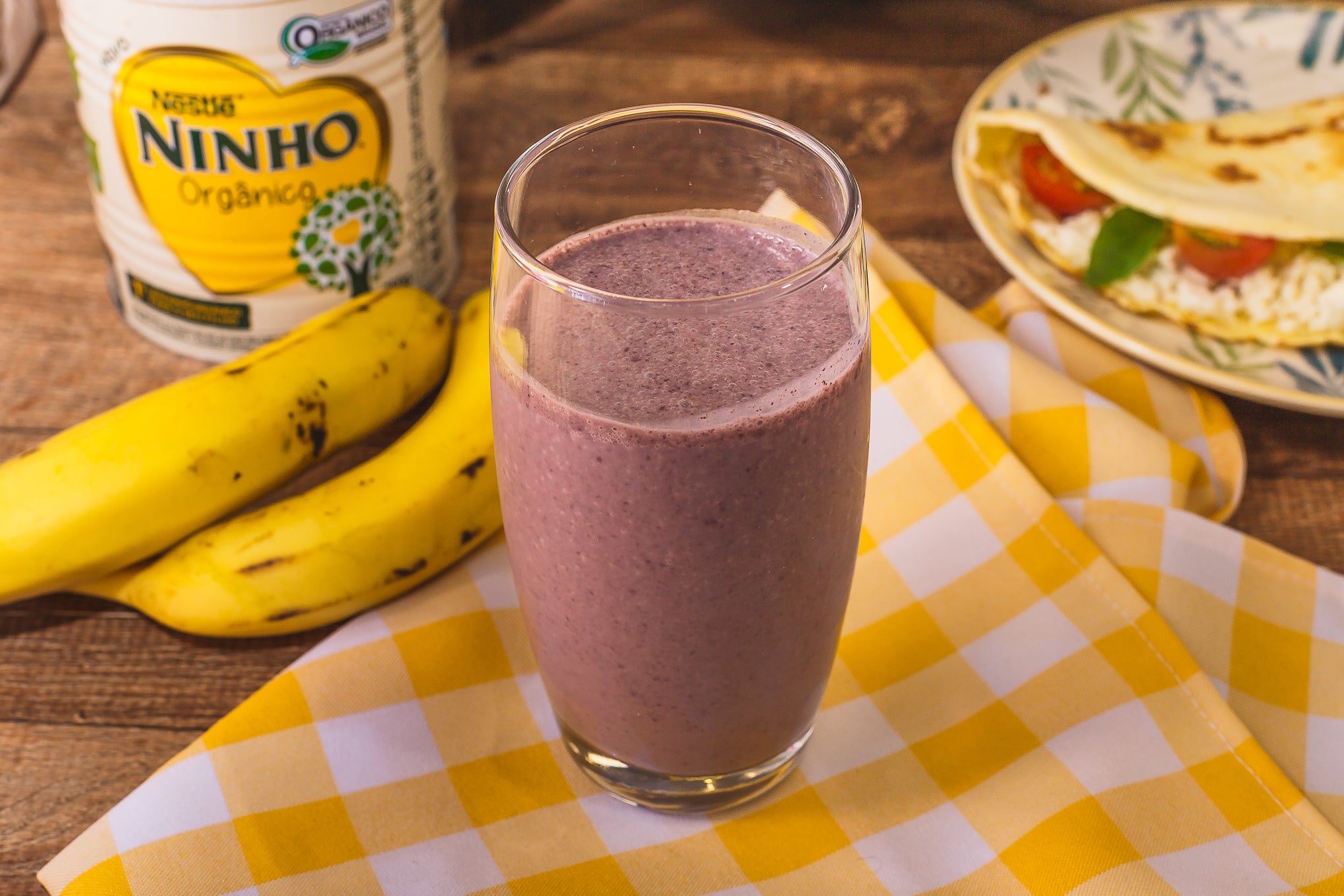 Shake de Ninho e Açaí Orgânico