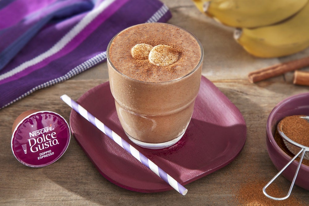 Receita de Iced Coffee com Cacau e Banana