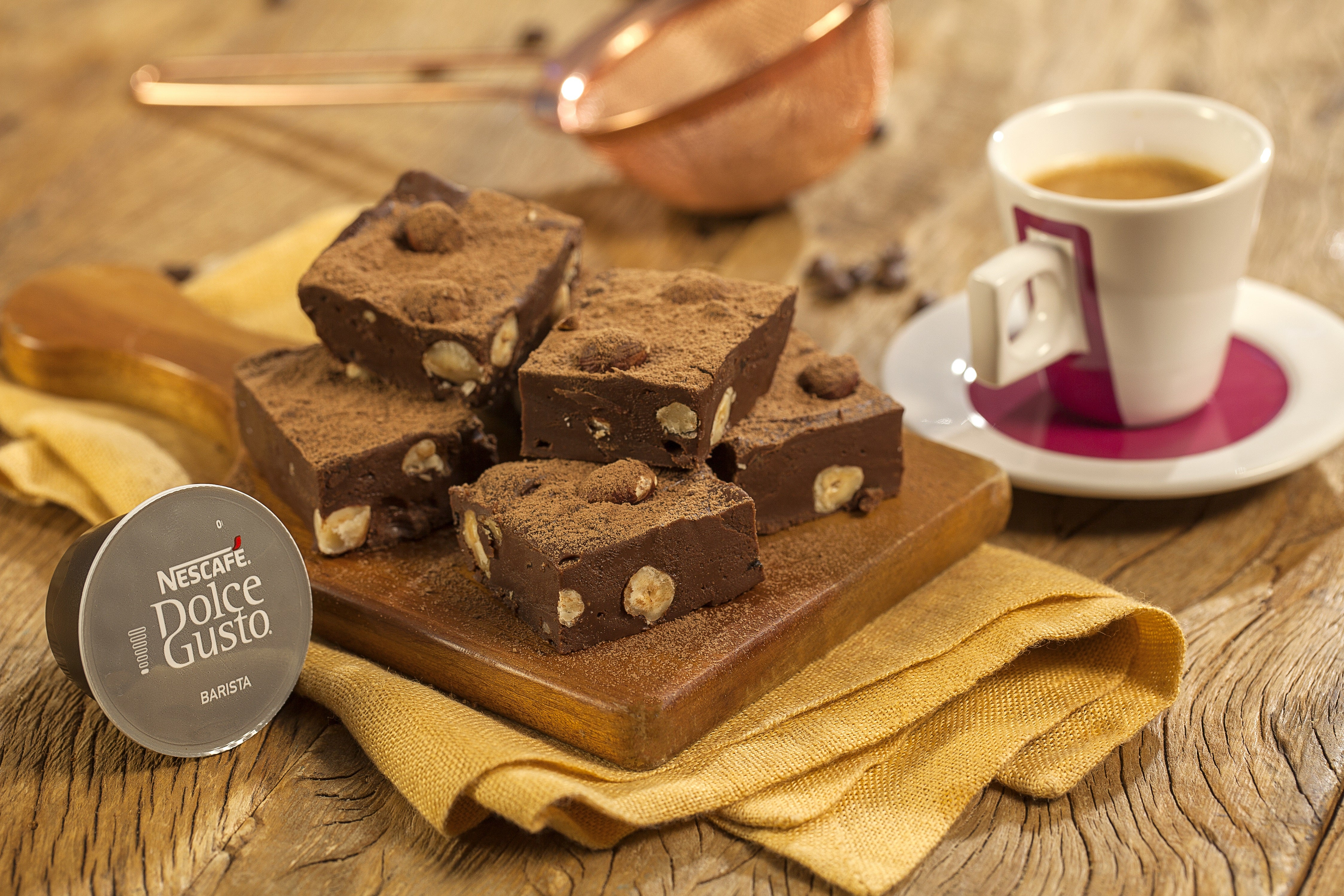 Fudge de Café e Avelã