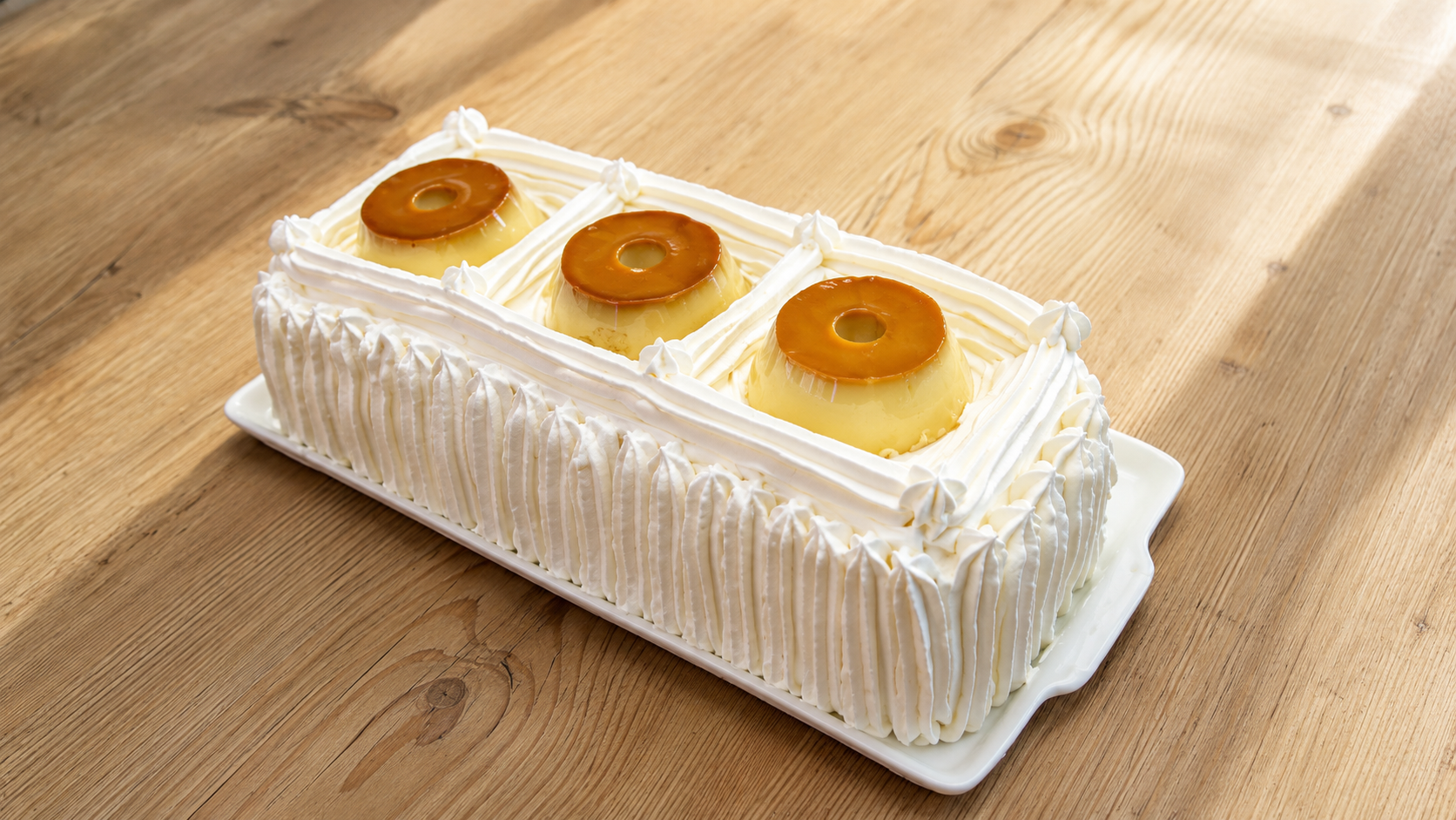 Receita de Bolo de Pudim - Festival de Fatias