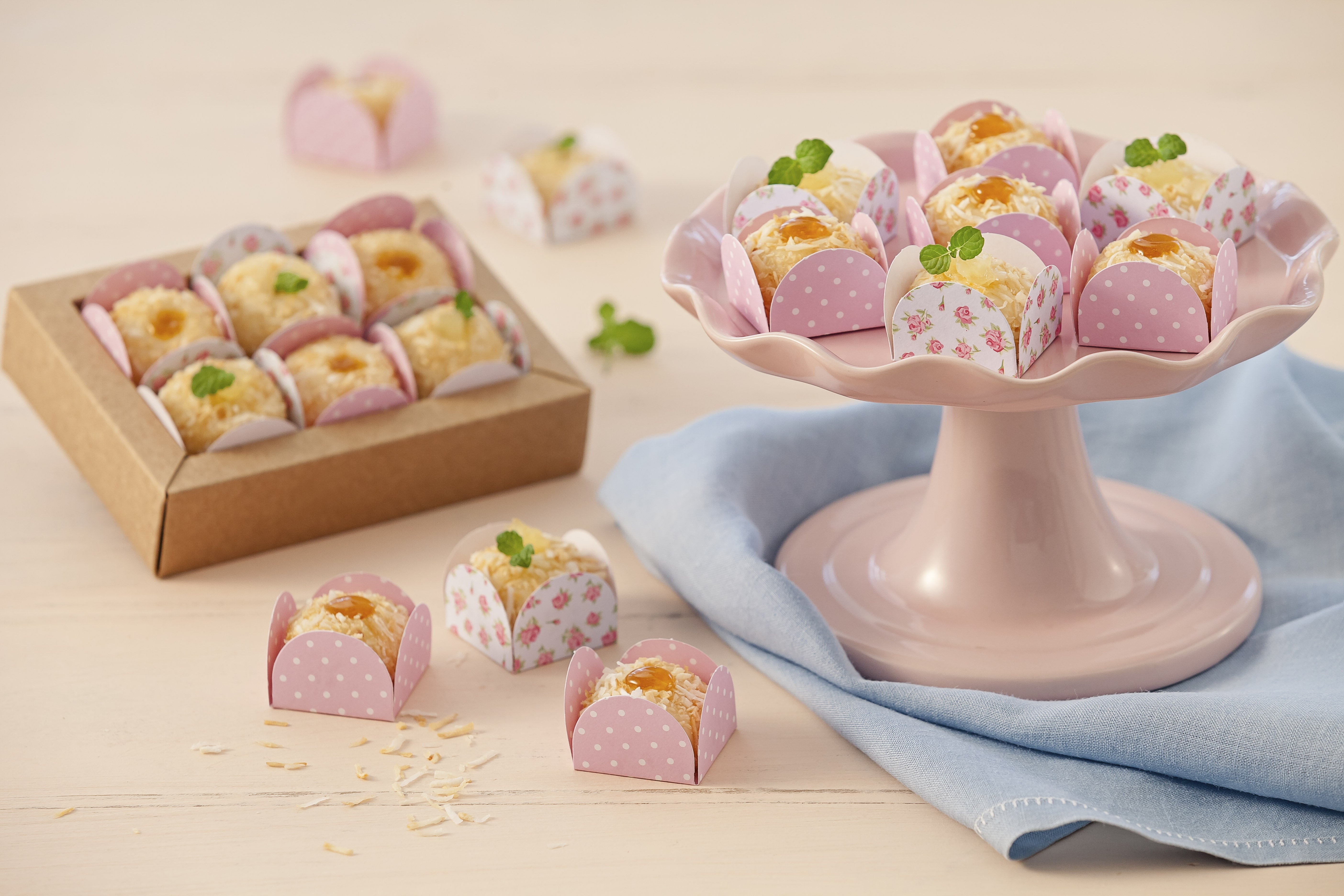 Brigadeiro Branco com Geleia de Maracujá