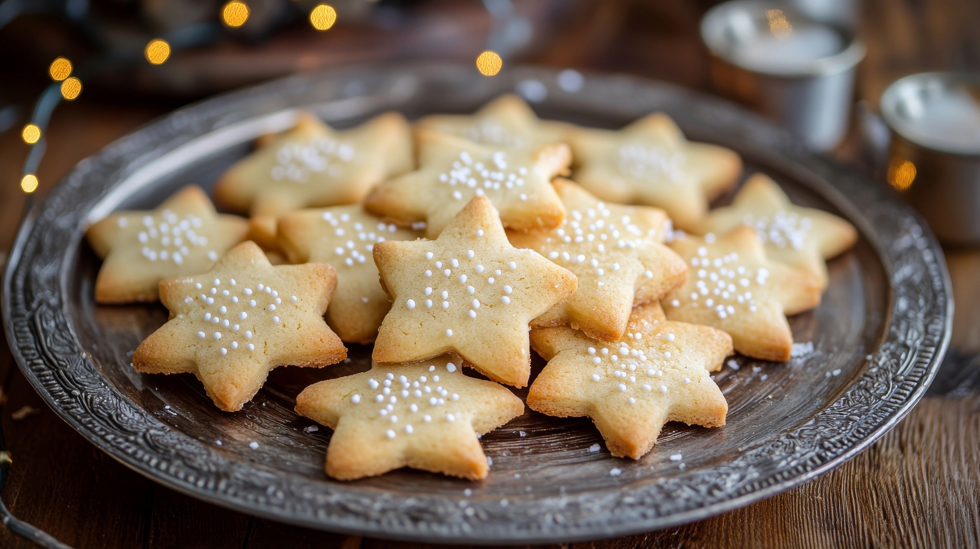 Receita de Biscoito de Leite Moça em Formato de Estrela